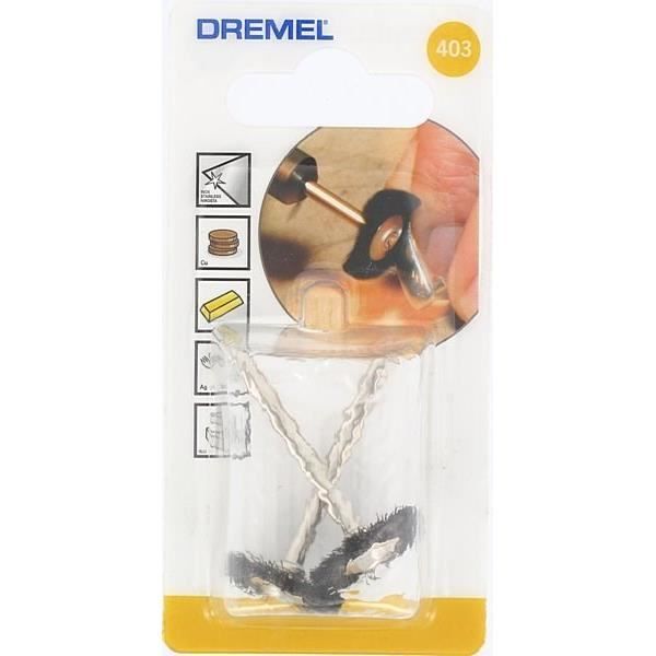DREMEL set of 2 crown silk brushes