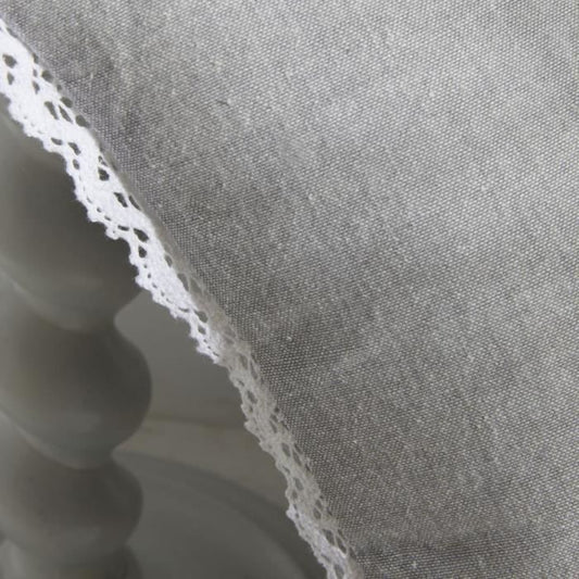 Cushion - TODAY - CHARME - Chambray x Dentelle Capucine - 40 x 40 cm