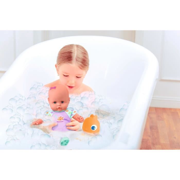 Baby doll and her fish - GPTOYS - NENUCO - My first bath - NFN88 - 35 cm - From 10 months