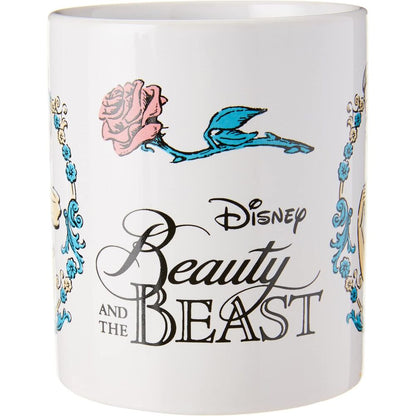 Disney Beauty and the Beast Set Mug + keyring + coaster