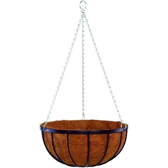 Suspension + coconut - GARDEN ID Georgian - Ø30 H17 cm - Premium coconut - Solid structure - Deep for plant development