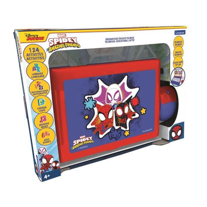 SPIDER-MAN Bilingual (FR / EN) educational computer for children LEXIBOOK - 124 activities