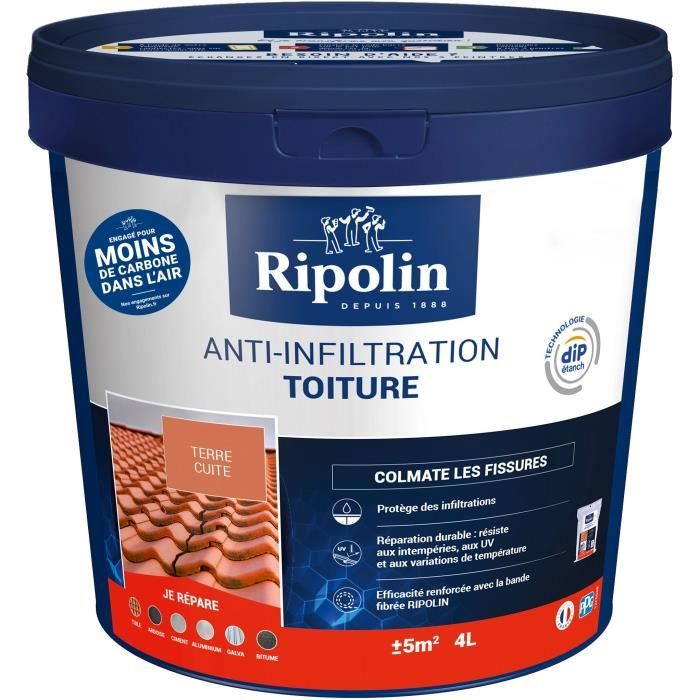 Anti-infiltration terracotta roof - RIPOLIN - 4 L