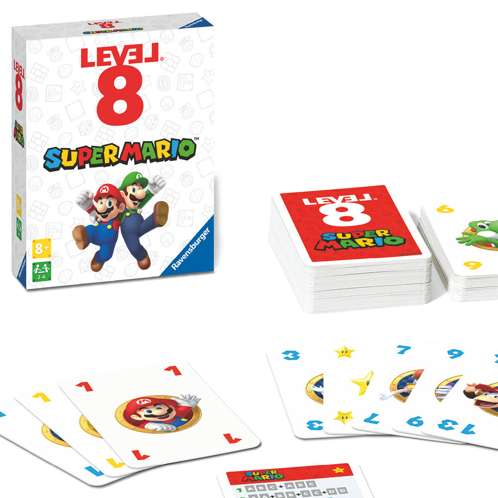 Super Mario Bros Level 8 card game