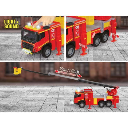 Volvo Fire Truck - MAJORETTE - 19 cm - Opening doors - Sounds and lights