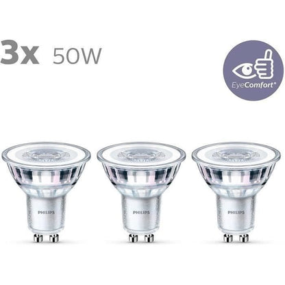 Philips, pack of 3 bulbs GU10 LED 50W, warm white