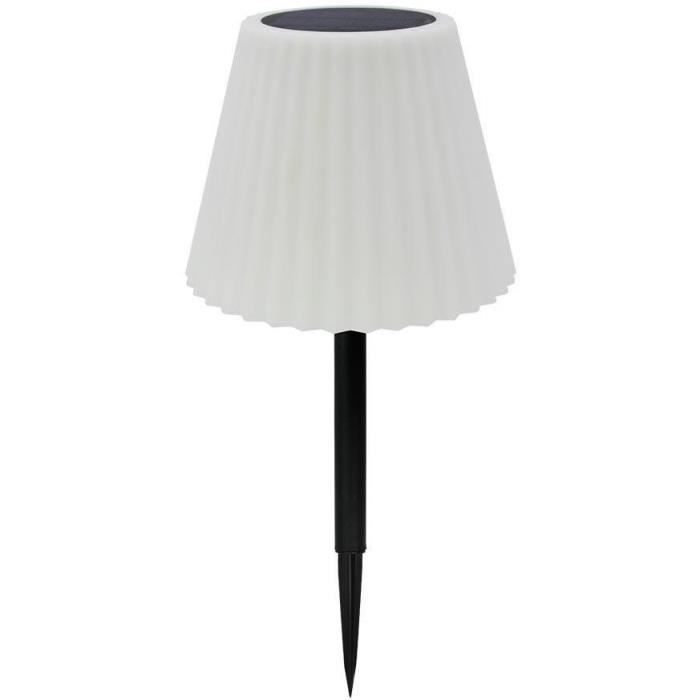 2 in 1 solar table lamp to plant or place - LUMISKY - BOUFFANT - H62 cm - Dimmable white LED