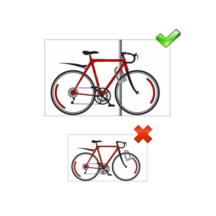 Antitheft U 2 flat keys Masterlock H.180mm Ø12mm