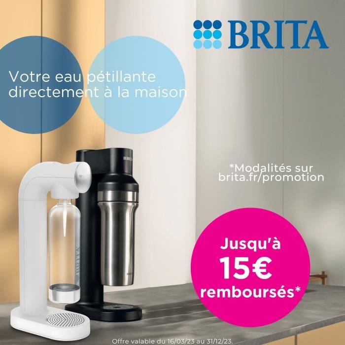 BRITA sodaTRIO black sparkling water machine