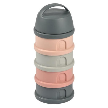 Beaba, dosser box, 4 compartments, mineral gray / pink