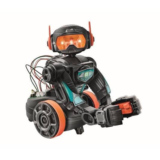 Clementoni - Robot Evolution 2.0 to assemble and program - 4 game modes - Made in Italy