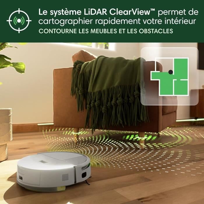 iRobot Roomba 205 DustCompactor Combo - Automatically compacts debris inside the robot up to 60 J - Clearview LiDAR