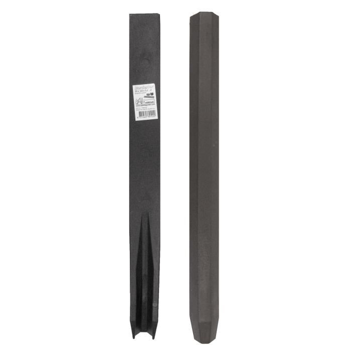 NATURE Recycled PVC stake to fix Borderfix - H 38 x 3,6 x 3,8 cm