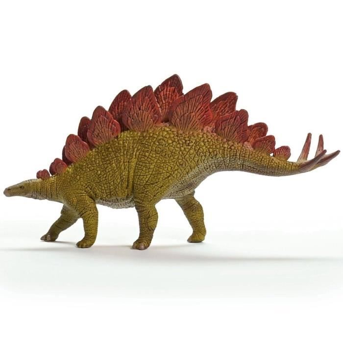 Stegosaurus, figurine with realistic details, dinosaur toy inspiring imagination for children aged 4, 5 x 20 x 10 cm - schlei