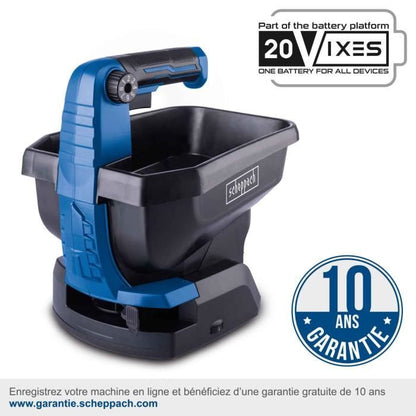 SCHEPPACH C-GSP800-X cordless spreader - 20V IXES - Surface capacity 800 m2 - 3.5 liter bin - without battery or charger