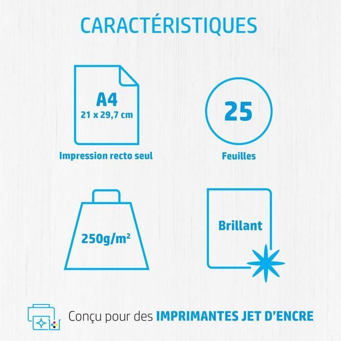 HP Q5456A Photo Paper - 25 Sheets A4 - Pack of 1 - Glossy