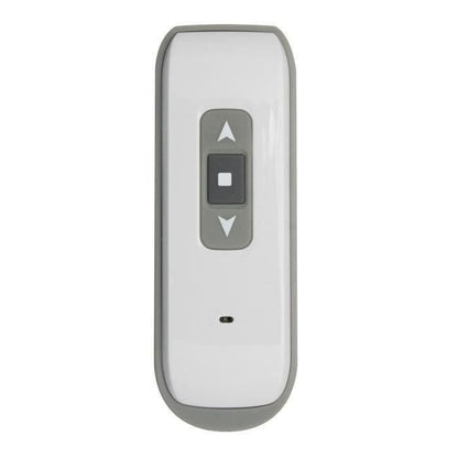 Roller shutter H155 x L120 cm PVC Invilished in width and height - Radio electric maneuver - White color -