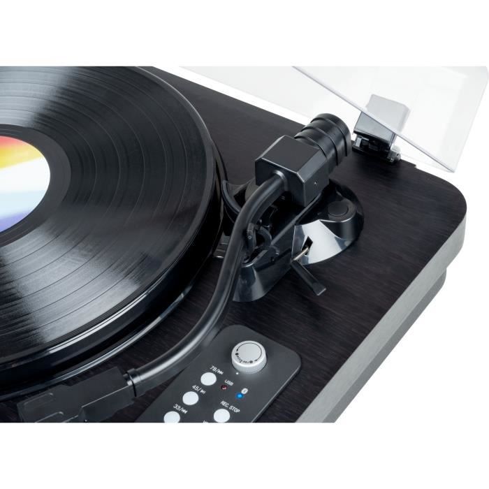 Bluetooth vinyl turntable - THOMSON - TT650BT - USB recording - 2 speakers - Black