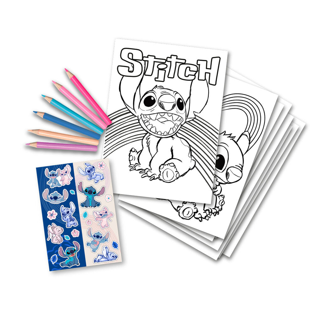 Disney Stitch Colouring set