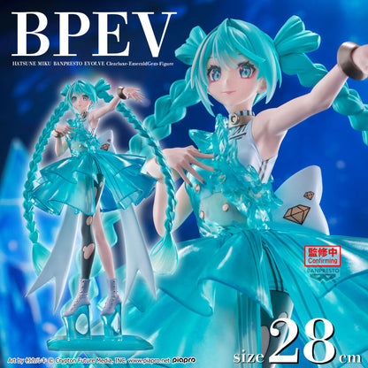 Hatsune Miku EmeraldGem Clearluxe figure 28cm