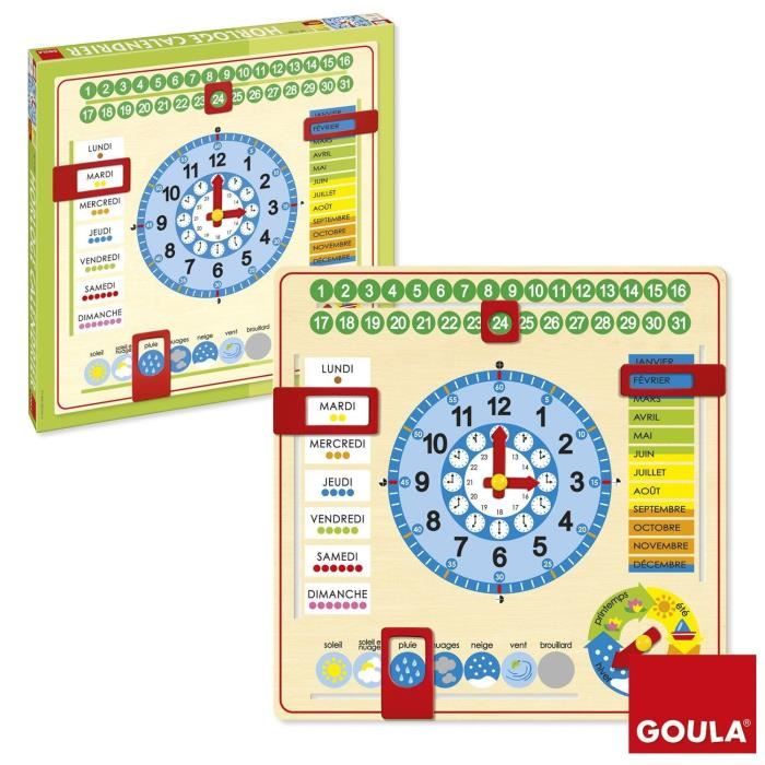 Calendar clock - GOULA - Learning months, seasons, days and times