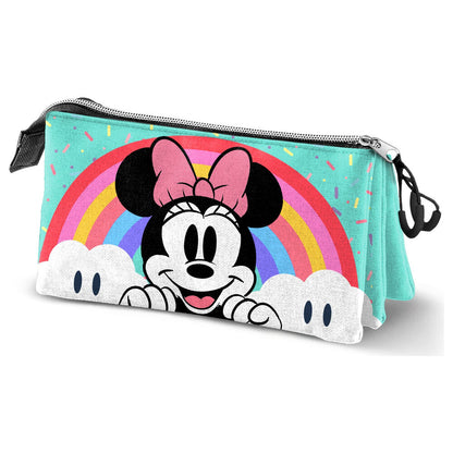 Disney Minnie Rainbow triple pencil case