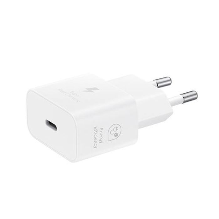 SAMSUNG FAST 25W USB C mains charger without cable white