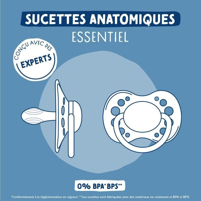 2 Anatomical pacifiers - DODIE - A108 EDL - +18 months - Mathilde Cabanas Rose