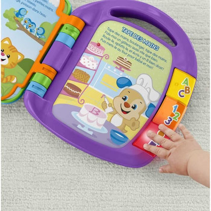 FISHER-PRICE - Interactive Book Nursery Rhymes Puppy - 6 months and +
