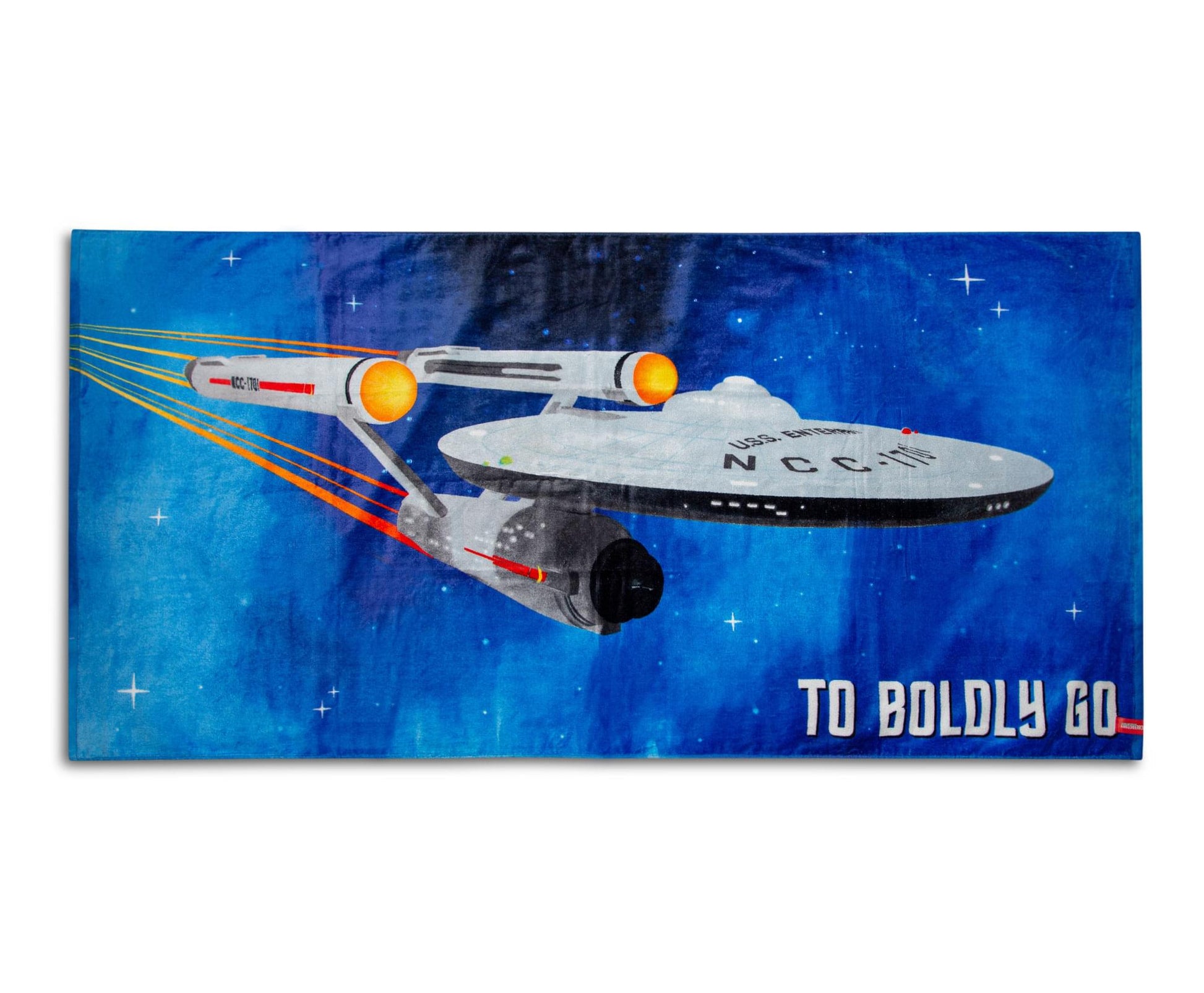 Star Trek: The Original Series "Boldly Go" Beach Towel | 60 x 30 Inches
