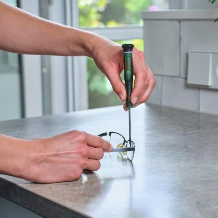 Bosch 8-piece screwdriver set (for DIY/modeling/crafts, precise and magnetic bits PH/TX/HEX/Slotted)