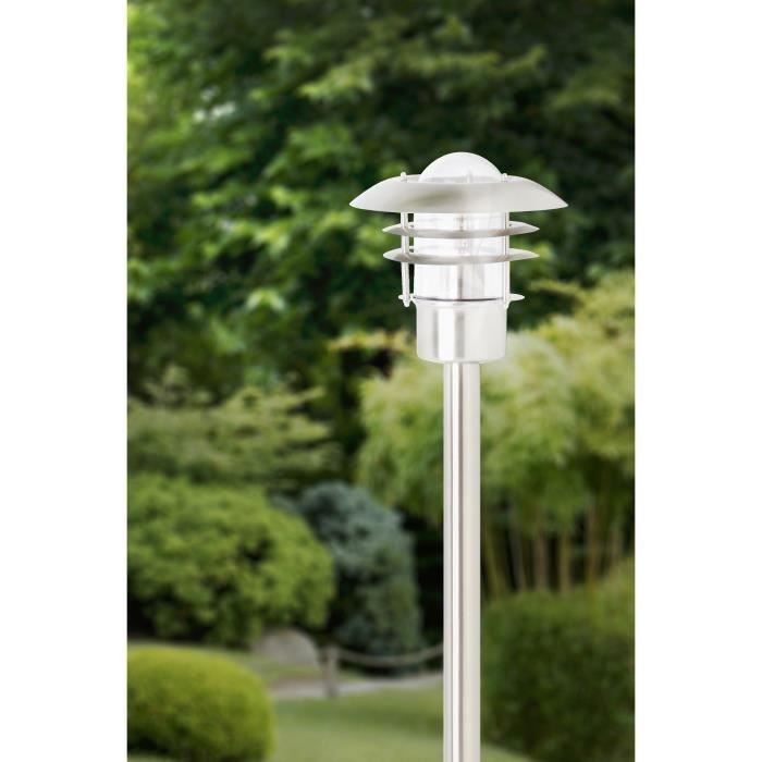 TERRENCE H90cm outdoor bollard - BRILLIANT - Steel - 1 E27 bulb required