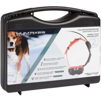 GPS collar - NUM'AXES - CANICOM GPS 2 - Collar only - Black / Orange