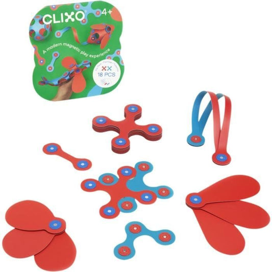 Magnetic Construction Set - GIPSY TOYS - Itsy CLIXO - 18 pieces - Multicolored - From 4 years old