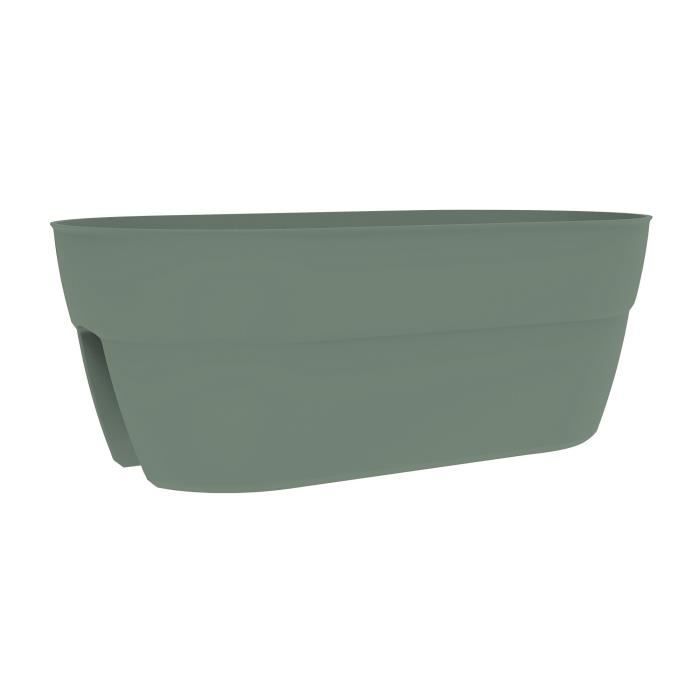 Cavaliere Osaka Planter 19.5 L - EDA - Fixing System - for Balconies and Railings - Laurel green
