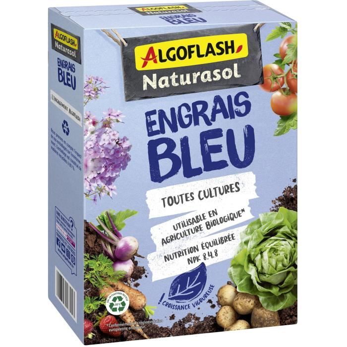Blue Fertilizer - Algoflash Naturasol - 100% Natural - 1.5 kg
