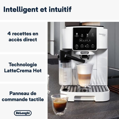 DELONGHI ECAM220.61.W grinder espresso machine - stainless steel