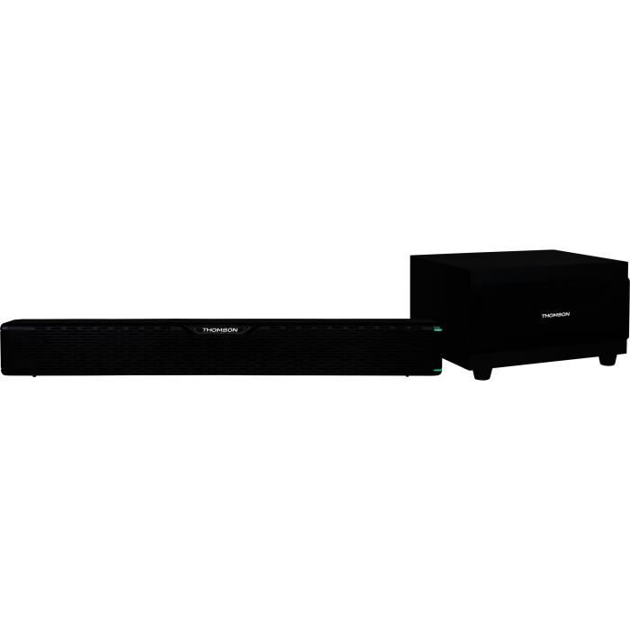 THOMSON SB60BTS - Wireless soundbar with subwoofer - Bluetooth 5.0 - Stereo system - 60W - Wall mount - Black