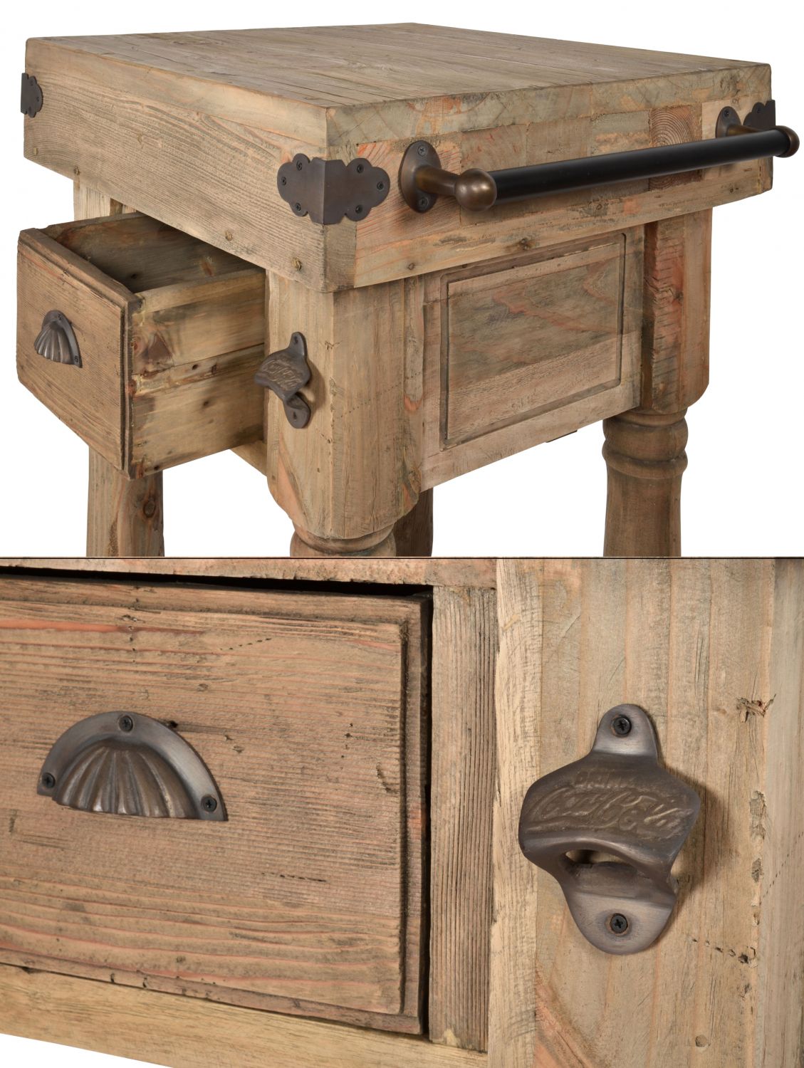 Farmhouse Island Work Console Small