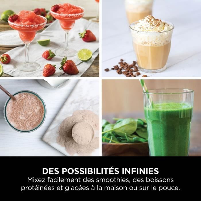 Ninja Blast Portable Blender - BC151EUPR - 530 ml bowl - 2h battery life - cordless - BPA-free - purple