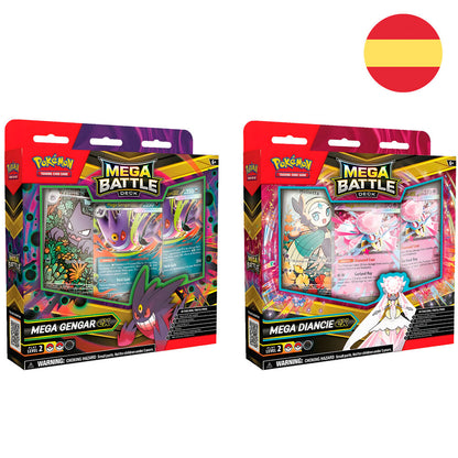 Spanish Pokemon assorted Battle Deck collectible trading card game