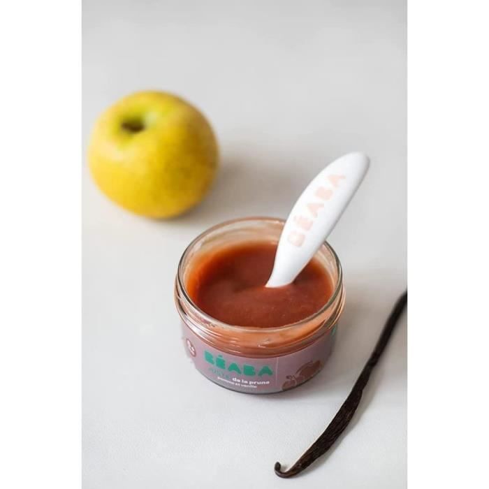 BEABA Set of 6 ergonomic spoons + 4 forks (old pink + airy green + light mist)