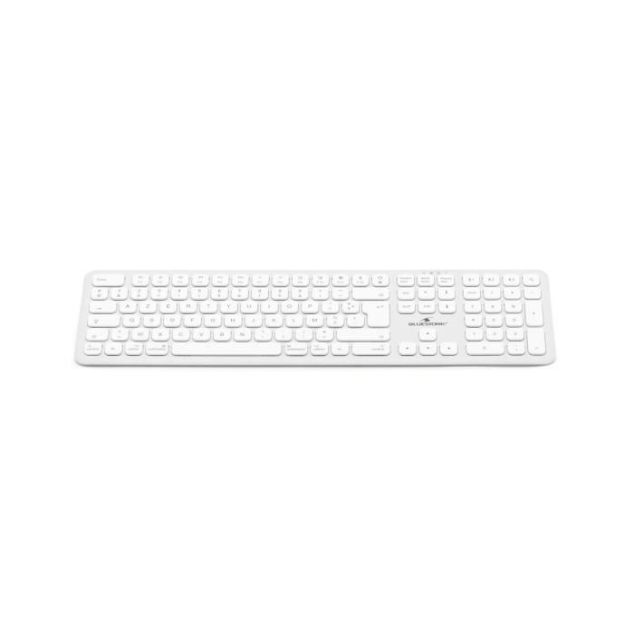Bluetooth wireless keyboard - BLUESTORK - MAC - Full size - Mac compatible - White