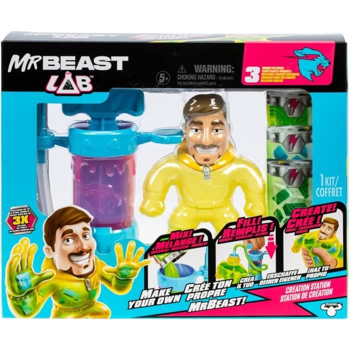 Creation Kit - MRBEAST LAB - Heroes of Goo Jit Zu - Pump included - Customizable figurine - Accessories provided