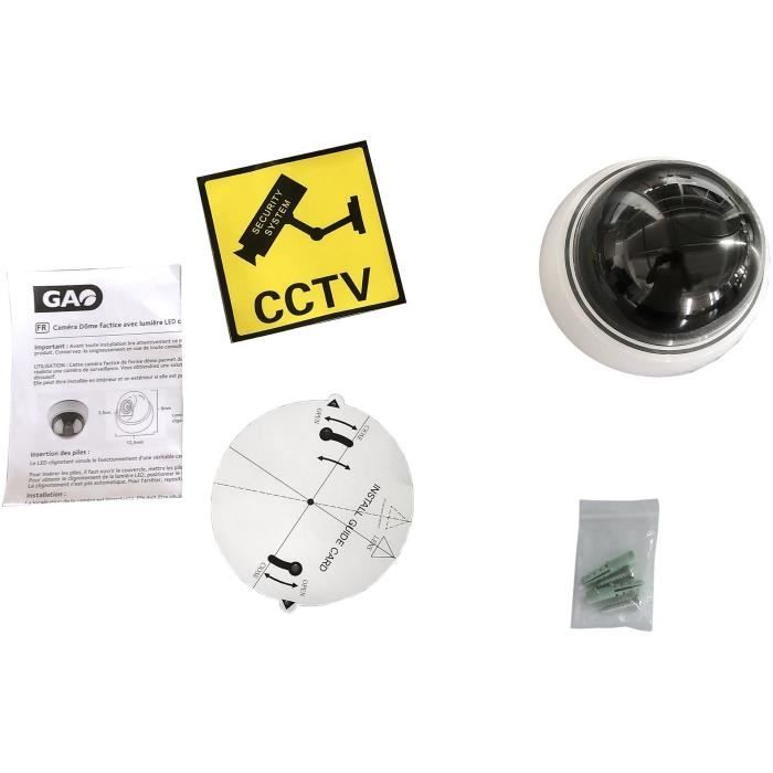 Dummy Camera - LINK2HOME - Dome, Flashing Red LED, Easy Installation