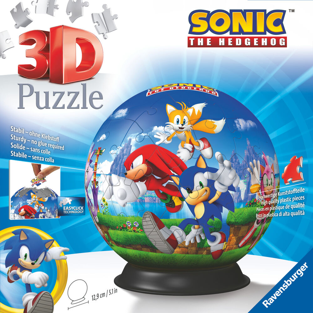 Sonic the Hedgehog 3D puzzle 72pcs