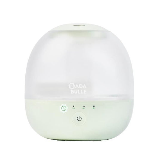 Badabulle Bubble Air Humidifier - Ensures Good Humidity Level - Integrated Night Light - 360° Nozzle - Up to 16 hours of Battery Life (2L)