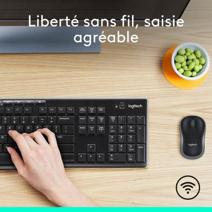LOGITECH MK270 Mouse Keyboard Kit - Wireless - QWERTY