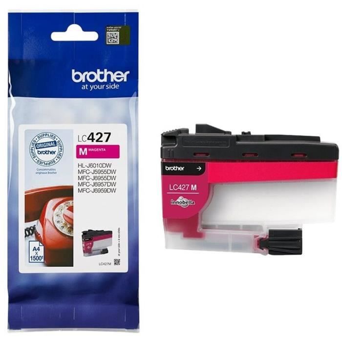 Ink cartridge LC427M - BROTHER - Magenta - 1500 pages - For Brother MFC-J6955DW, MFC-J6957DW, MFC-J5955DW and HL-J6010DW