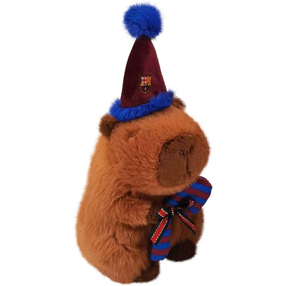 FC Barcelona capibara teddy santa hat 20cm